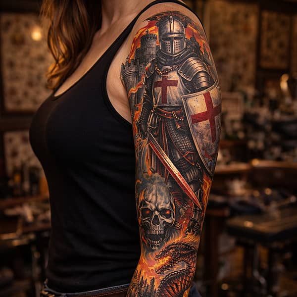 Armtatueringsidéer för underarm, överarm och insidan av armen