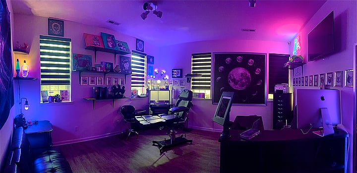 Neon Moon Tattoo