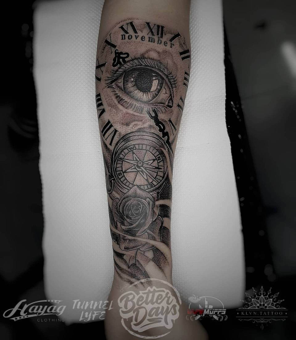 Eye of Time: Compass & Rose Sleeve