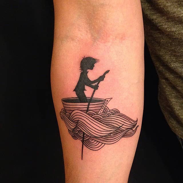Rowing Through Waves