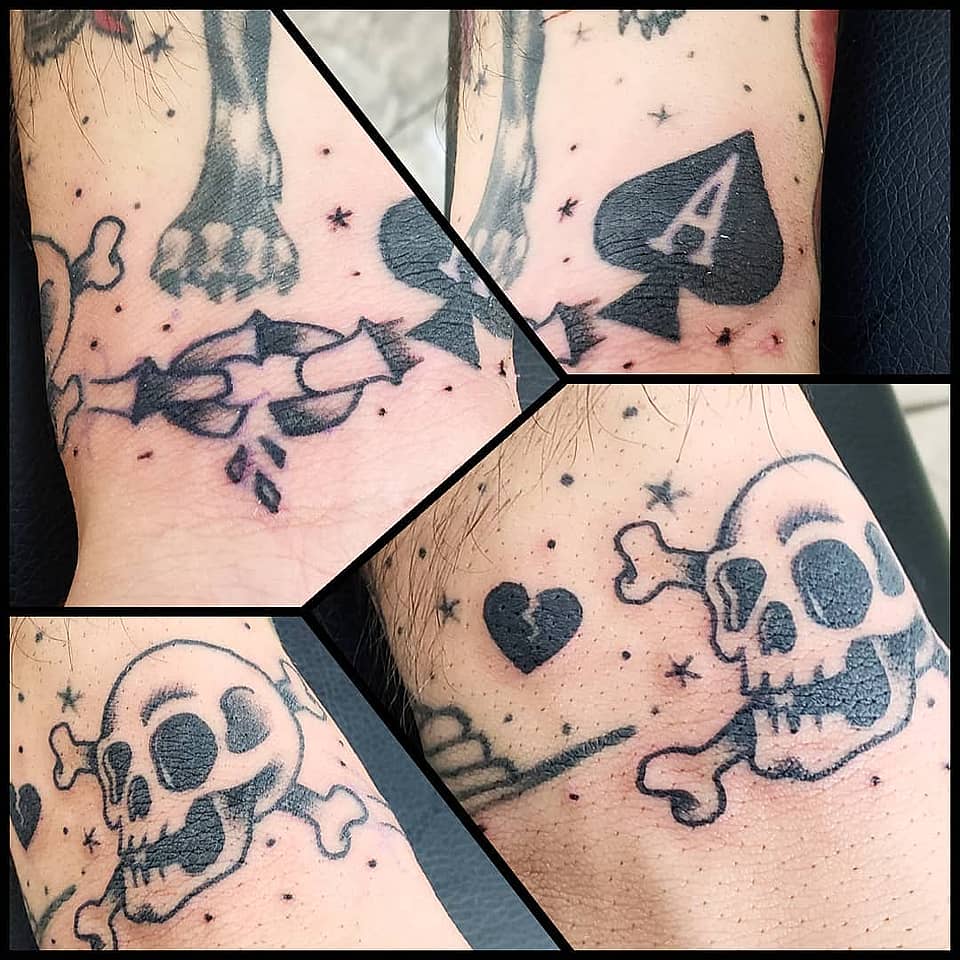 Ace and Skull Flash Band