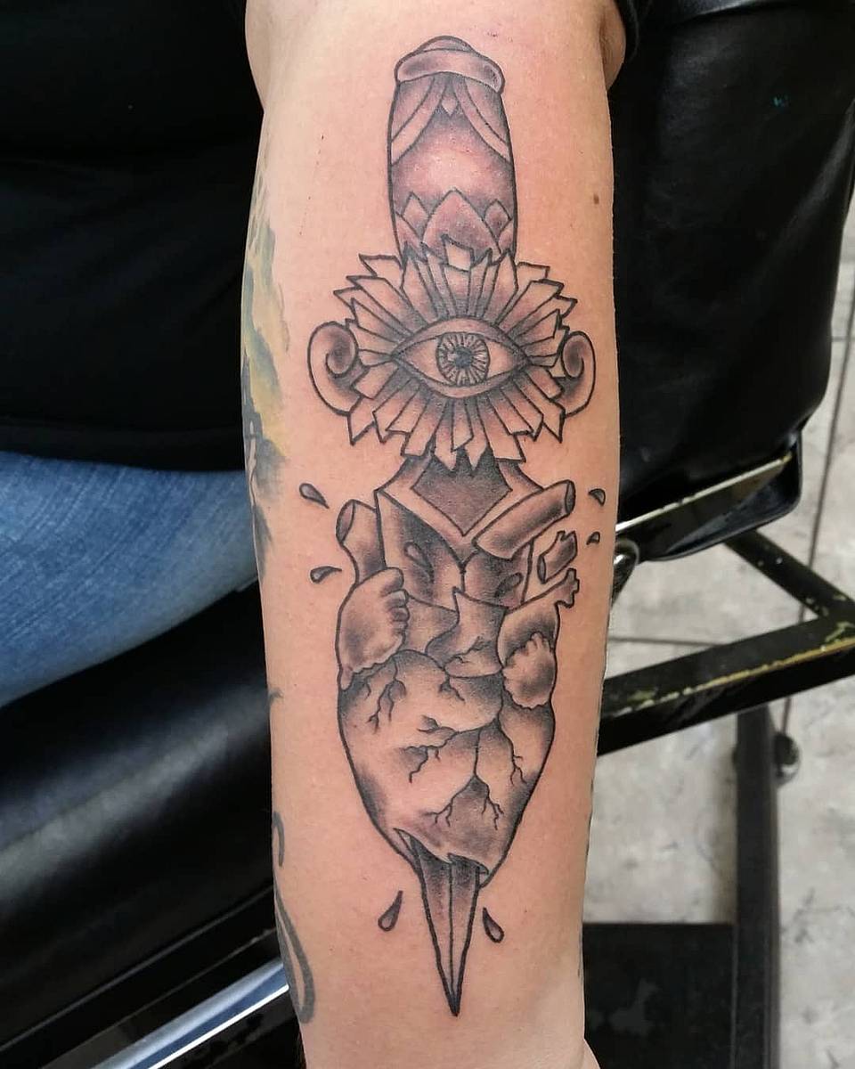 All-Seeing Dagger Piercing Heart