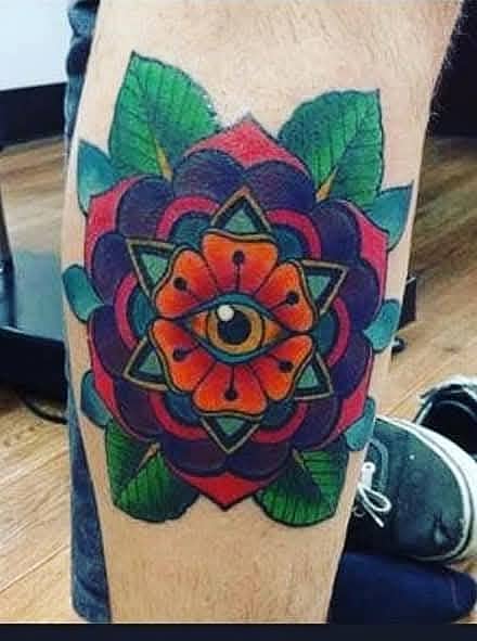 All-Seeing Eye Flower Mandala