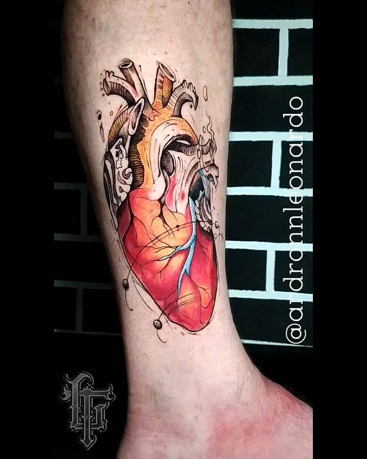 Anatomical Watercolor Heart