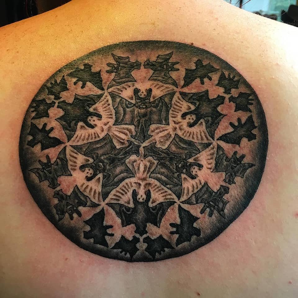 Angels and Demons Tessellation Mandala