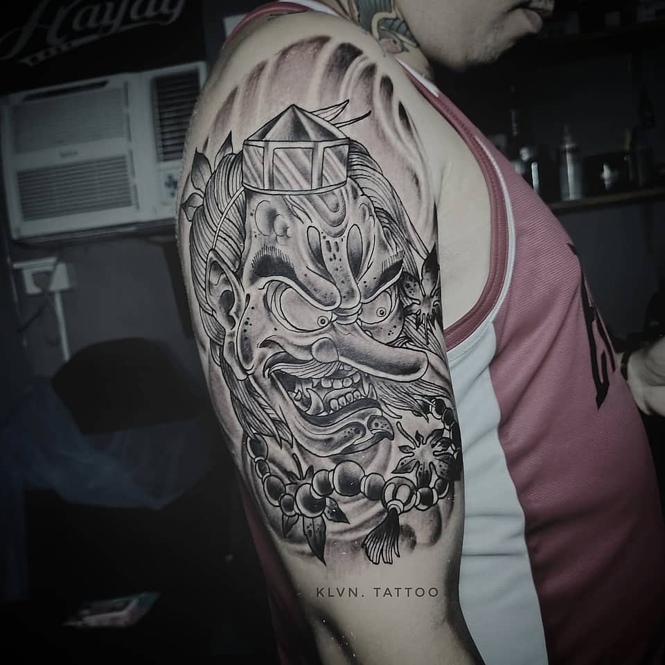 Angry Tengu Half Sleeve