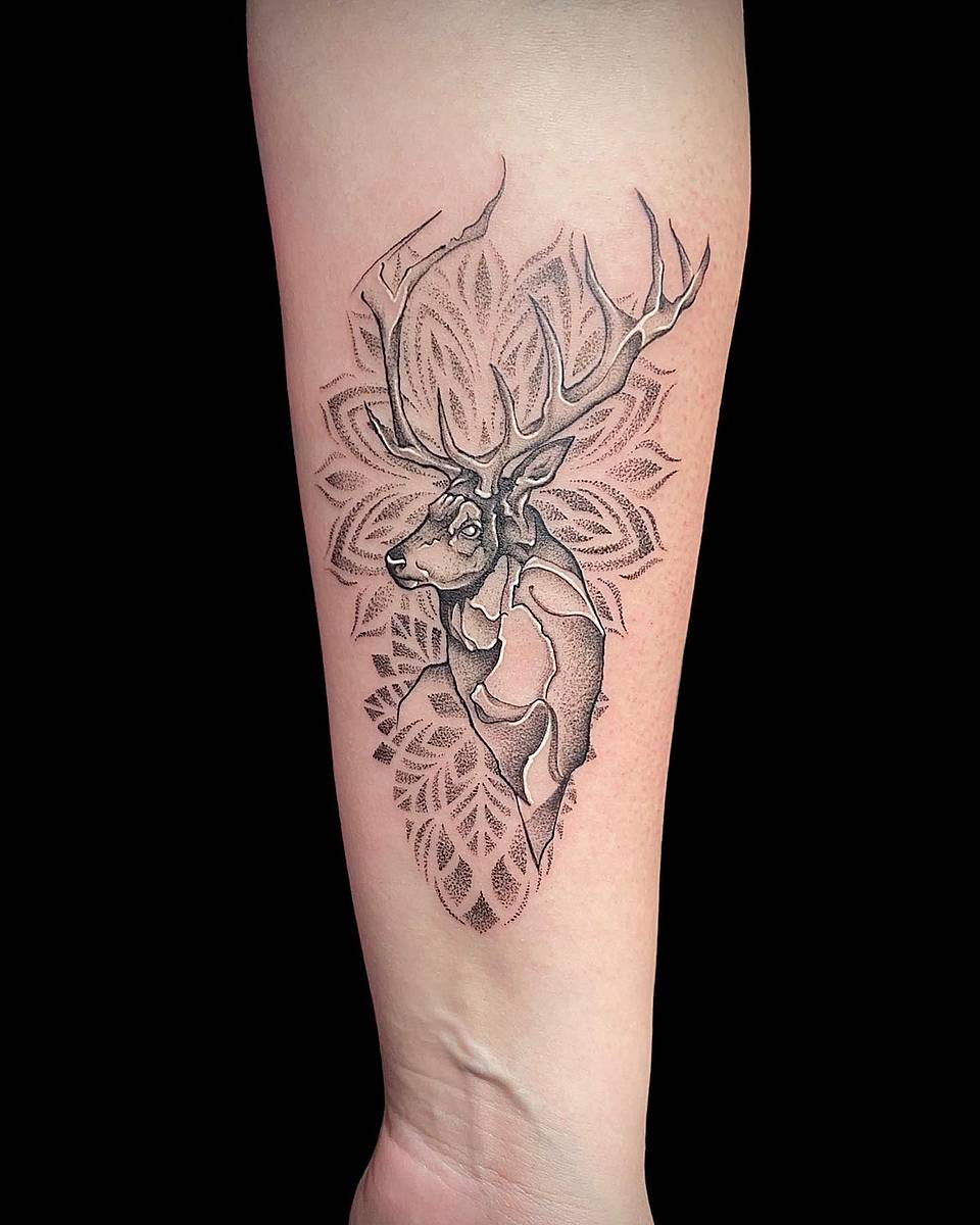 Antlered Stag Mandala