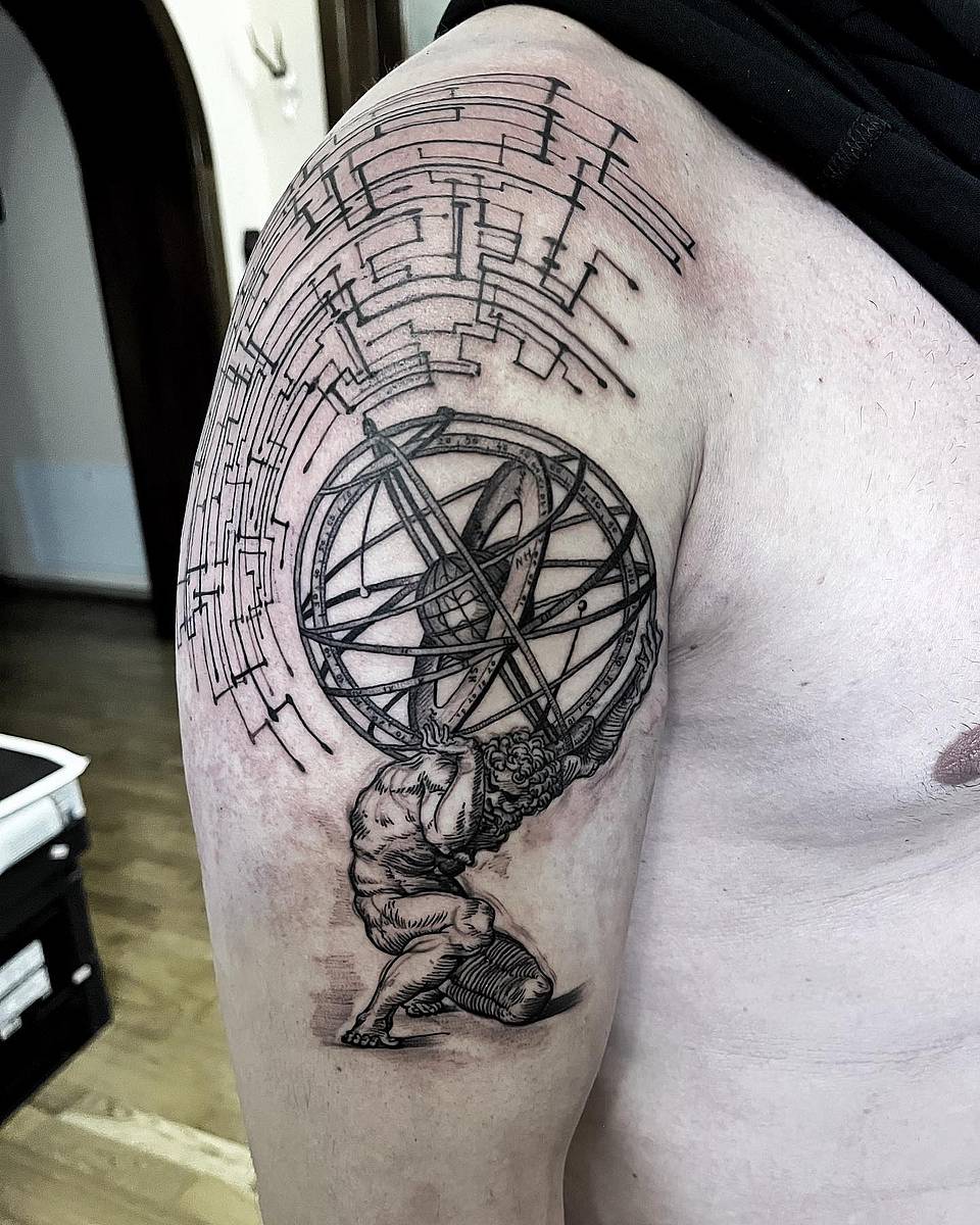 Atlas and Armillary Sphere