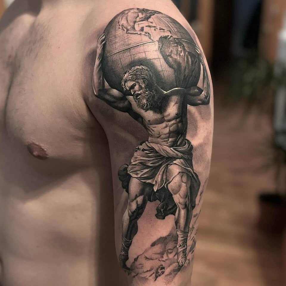 Atlas Bearing the Globe