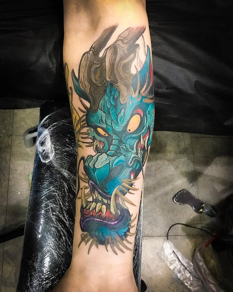 Azure Guardian Dragon