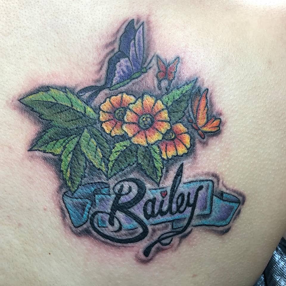 Bailey Bloom and Butterflies Banner
