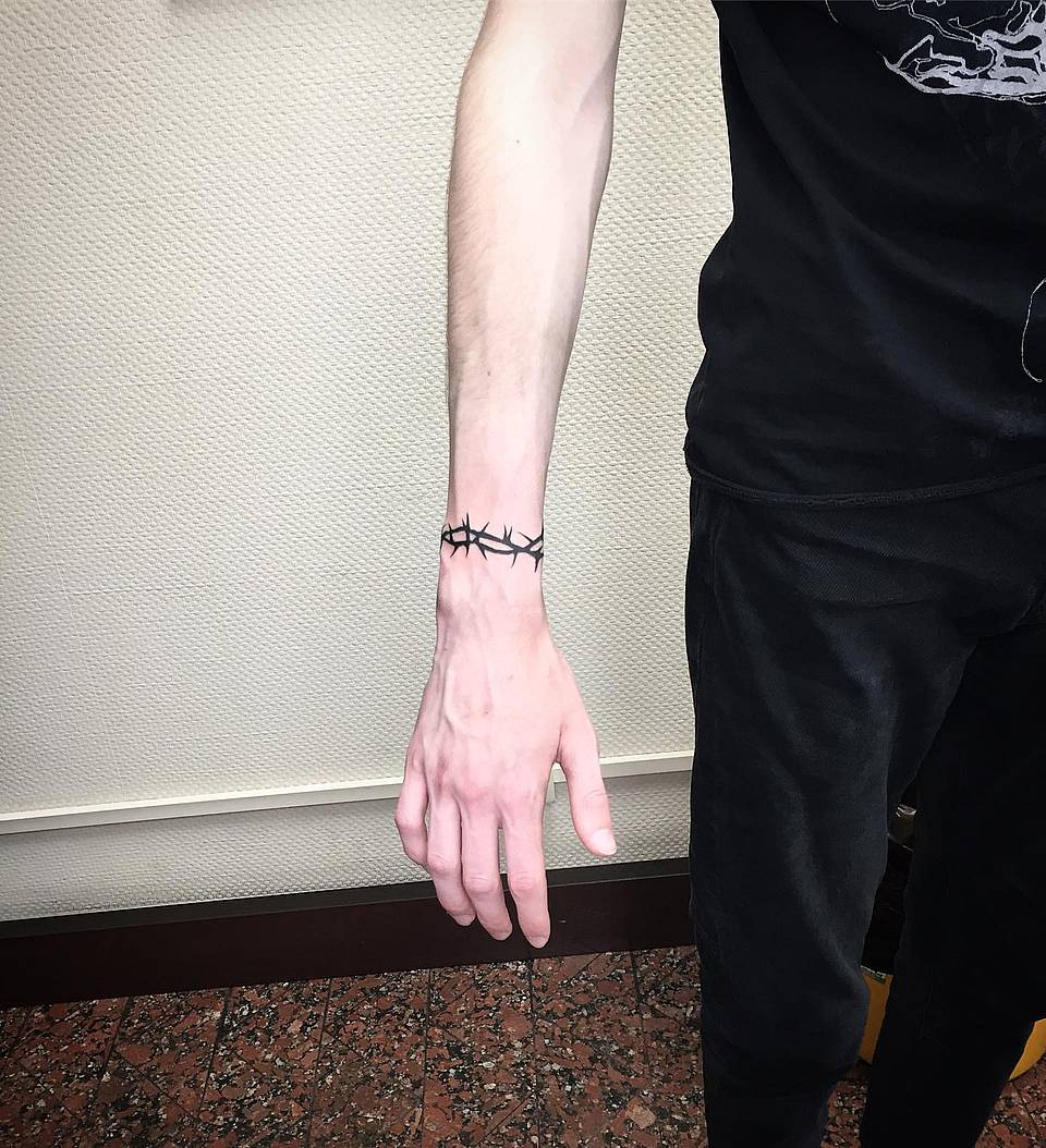Barbed Wire Wrist Band