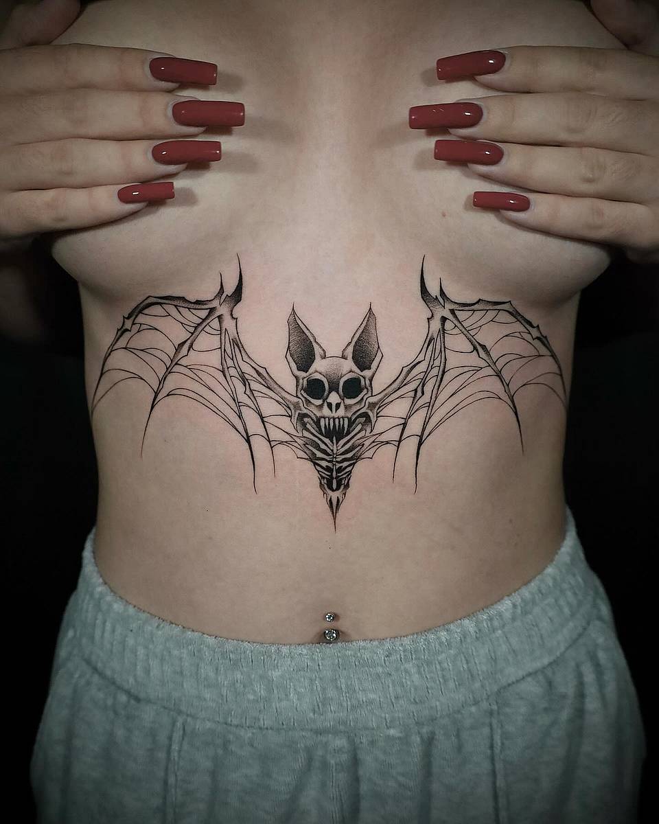 Bat Skull Underbust