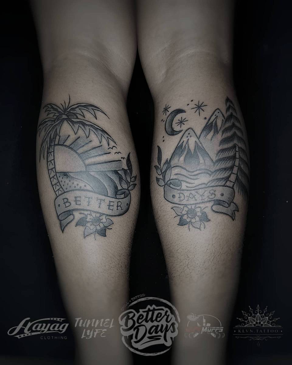 Better Days: Sunrise & Moonlit Mountains