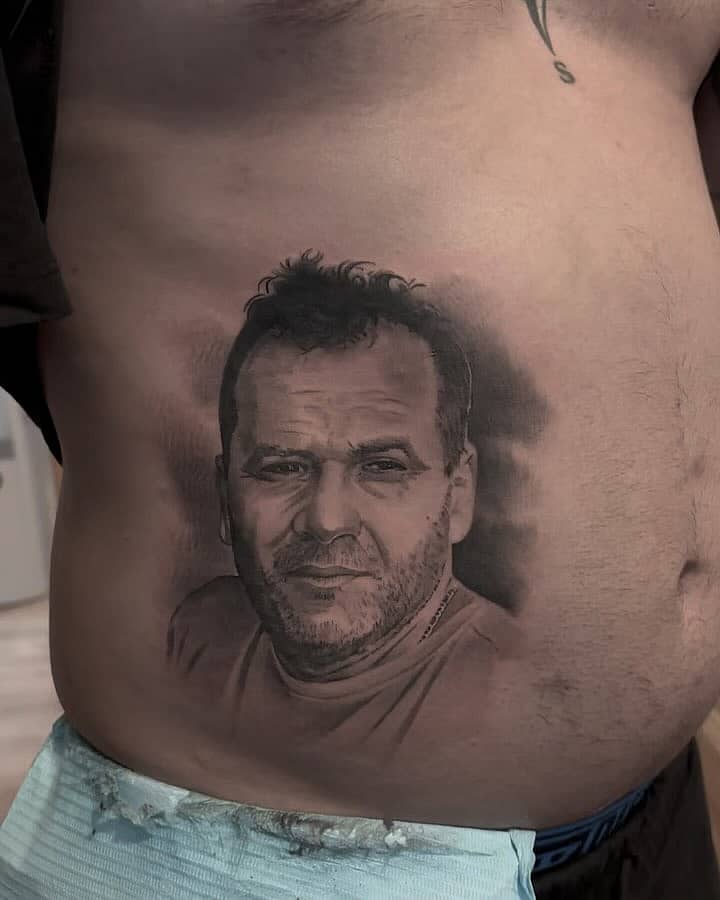 Black and Grey Realistic Portrait