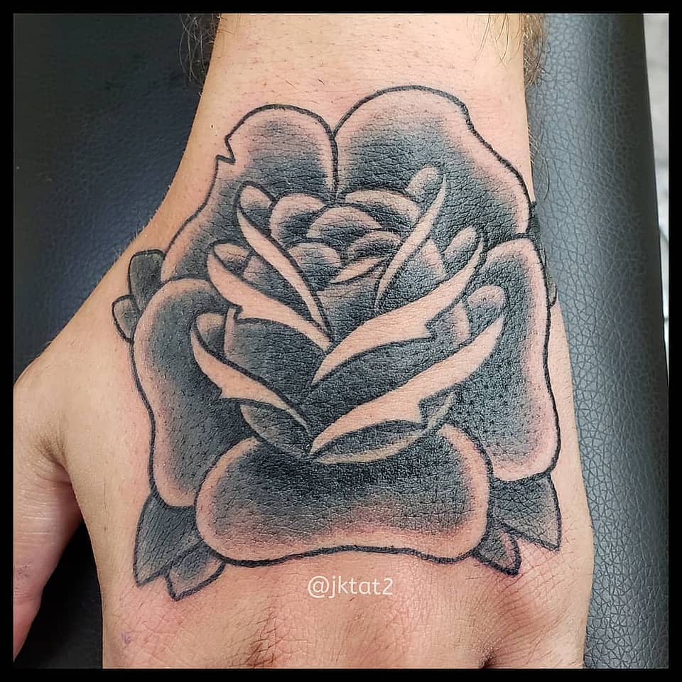 Black and Grey Rose Handpiece