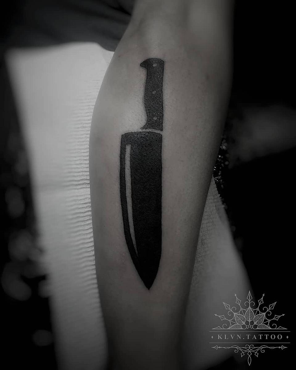 Black Chef Knife Silhouette