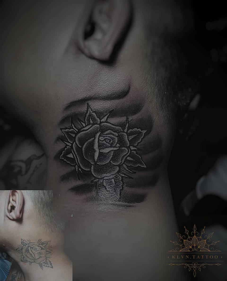Black Shaded Rose