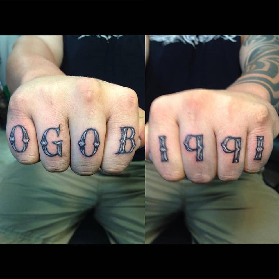 Blackletter 1991 Knuckle Lettering