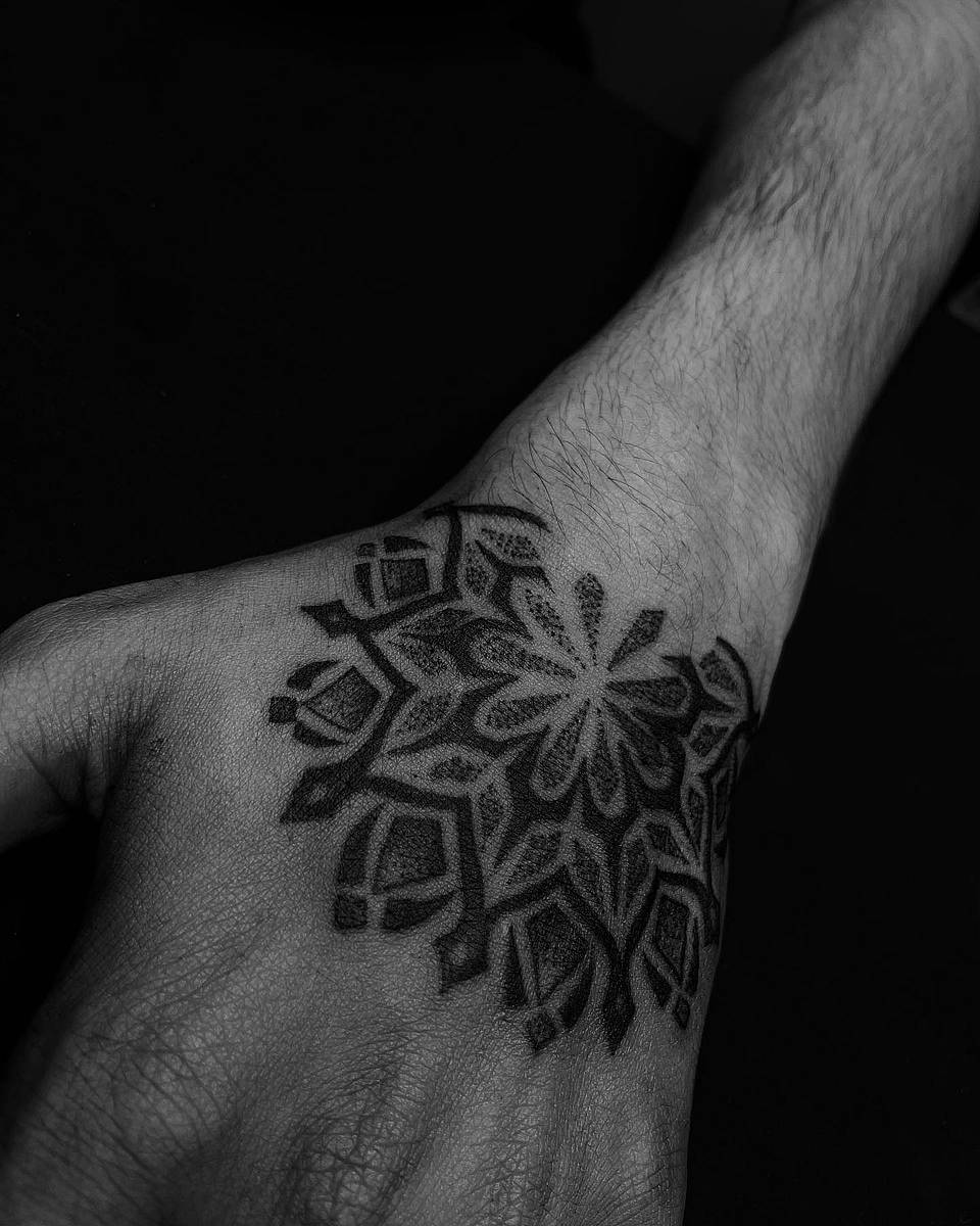 Blackwork Mandala Radiance