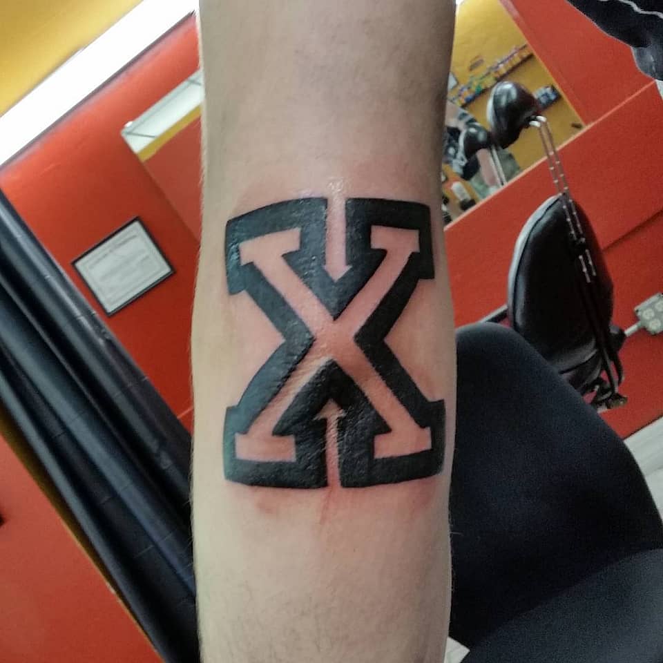 Blackwork Negative-Space X