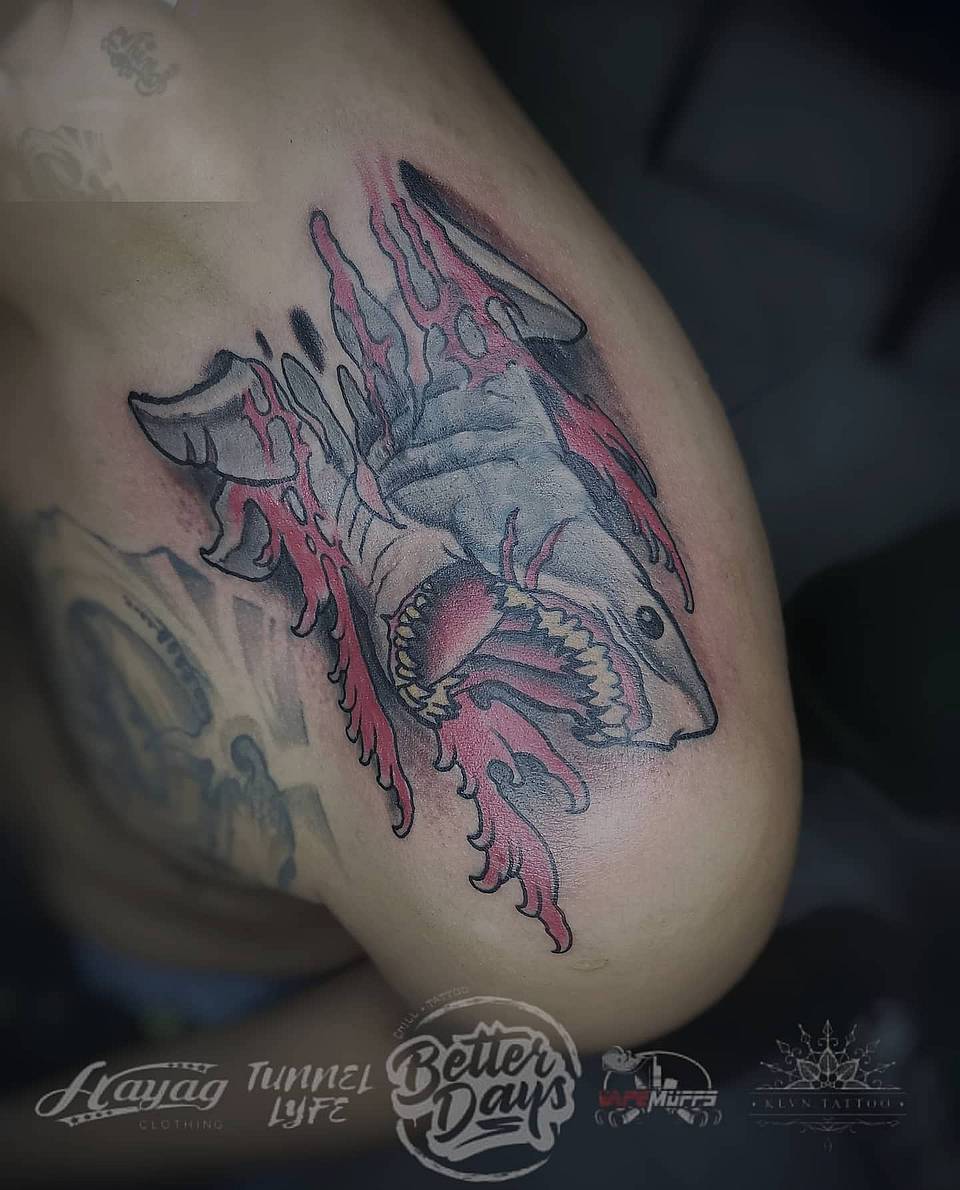 Bleeding Shark
