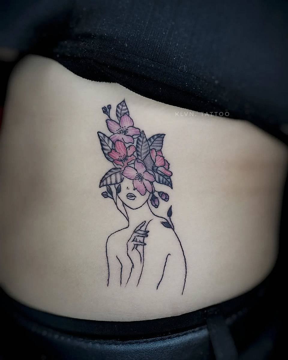 Blossom Crowned Silhouette