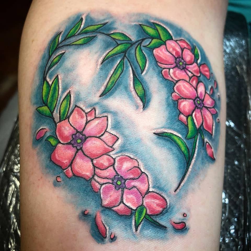 Blossoming Heart Wreath