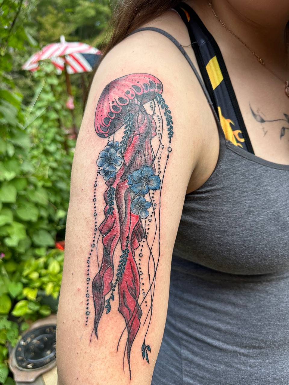 Blue Floral Jellyfish