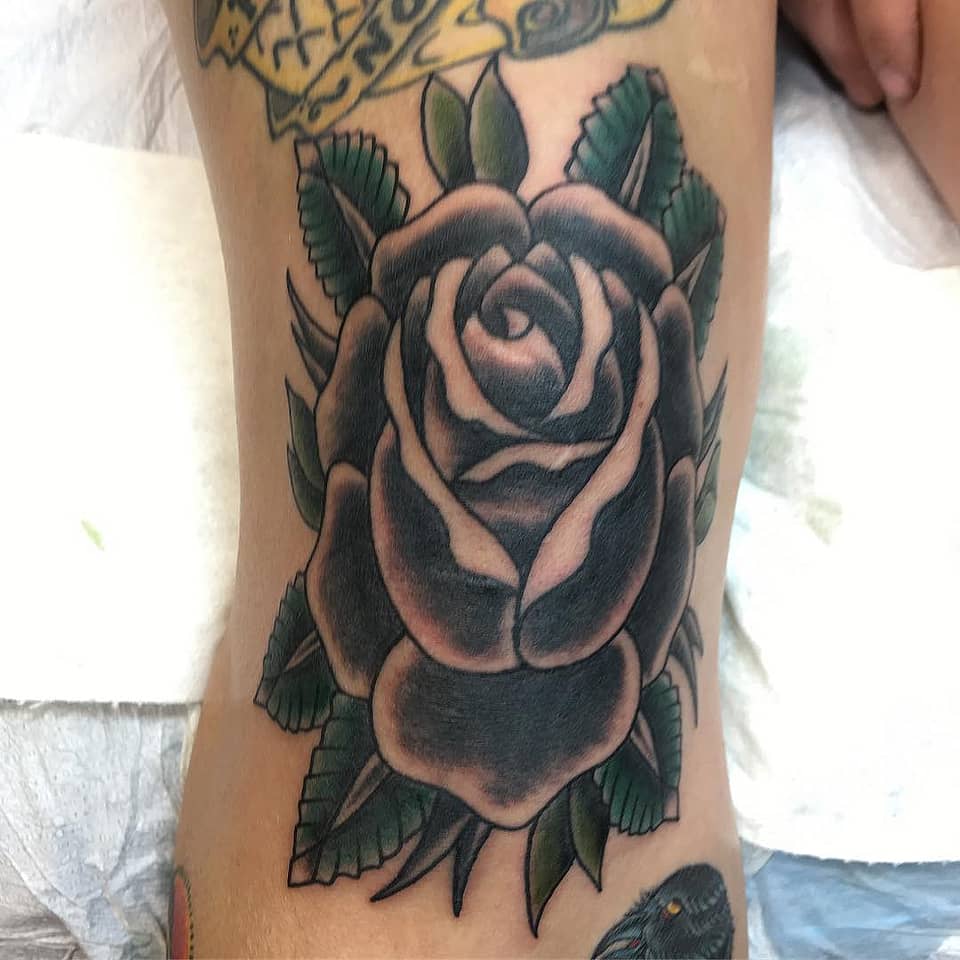 Bold Neo-Traditional Rose