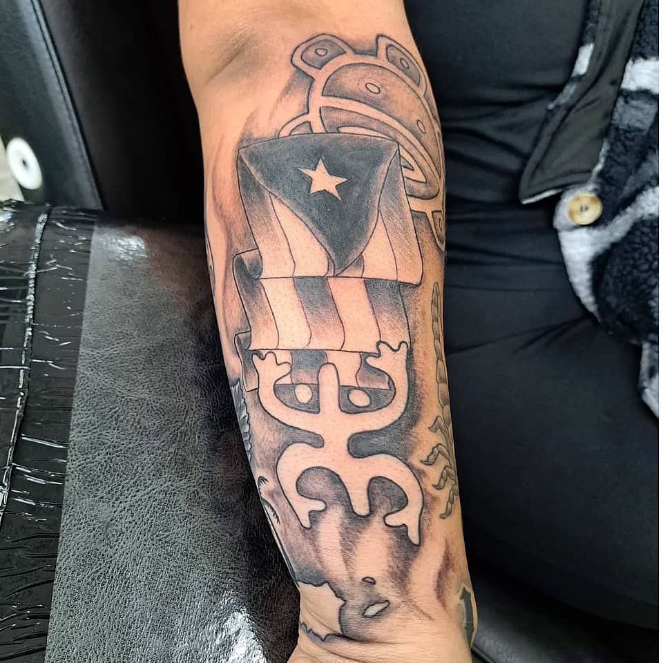 Boricua Pride with Taíno Coquí Banner