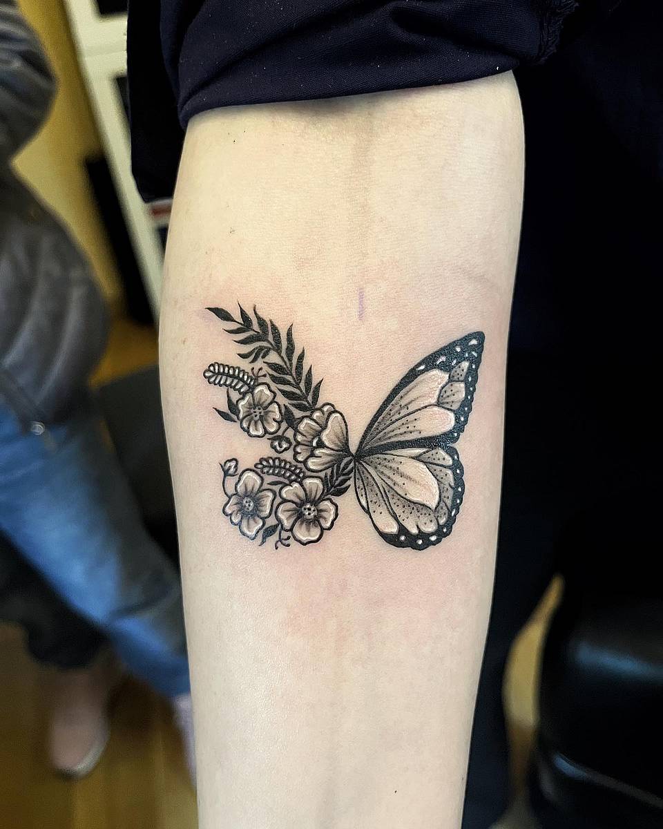 Botanical Half-Butterfly
