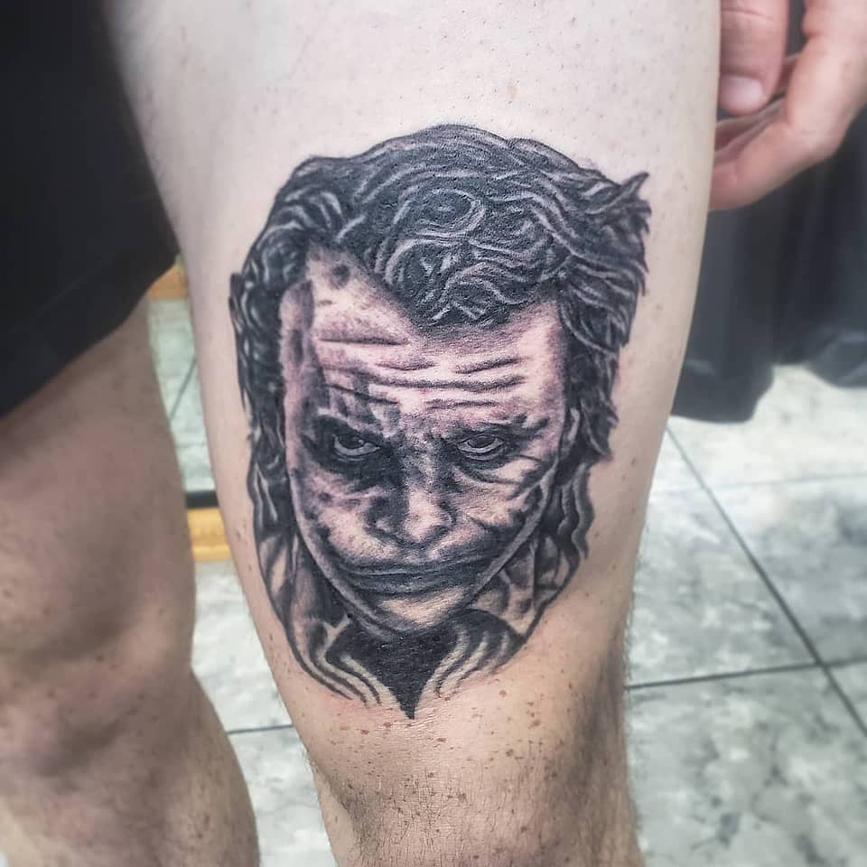 Brooding Joker Portrait