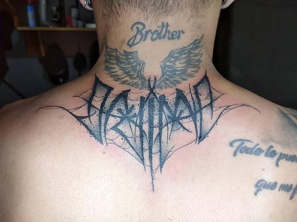 Brother's Wings and Gothic Lettering