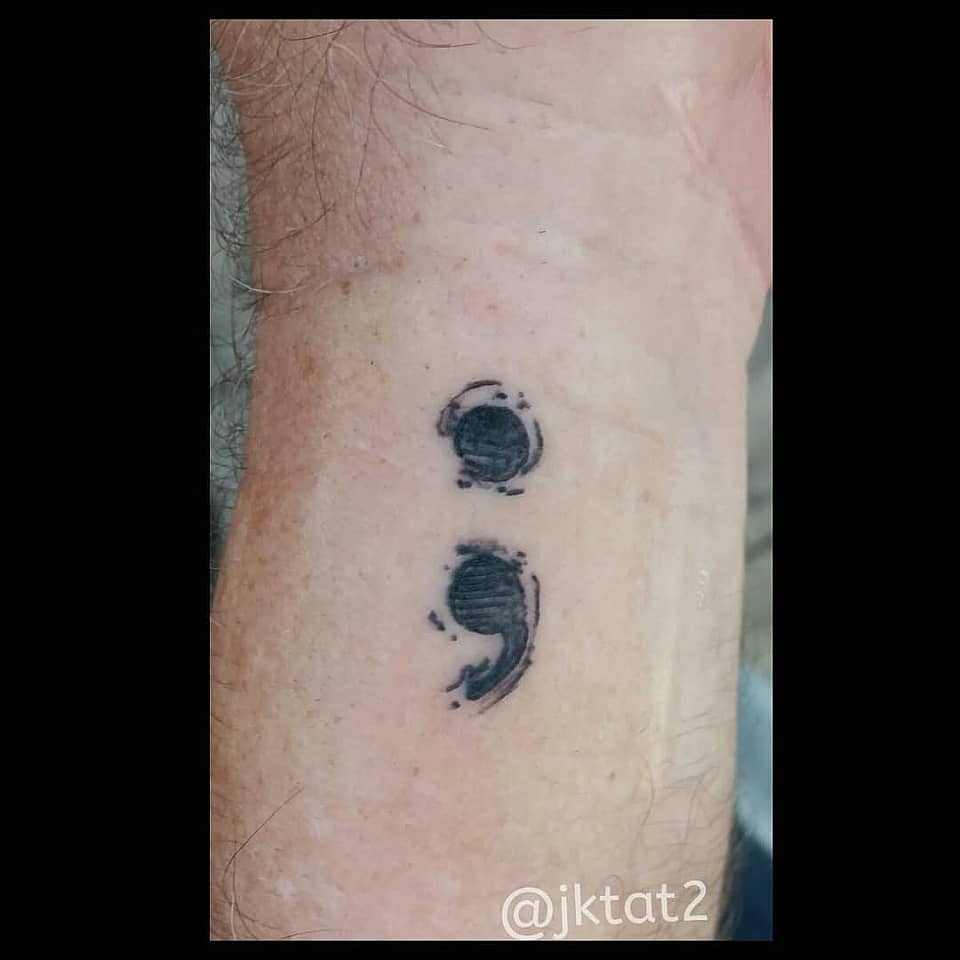 Brushstroke Semicolon