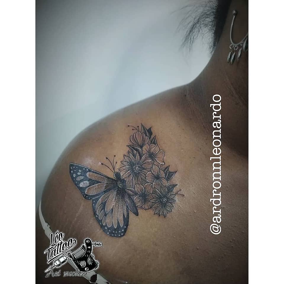 Butterfly & Blossom Shoulder