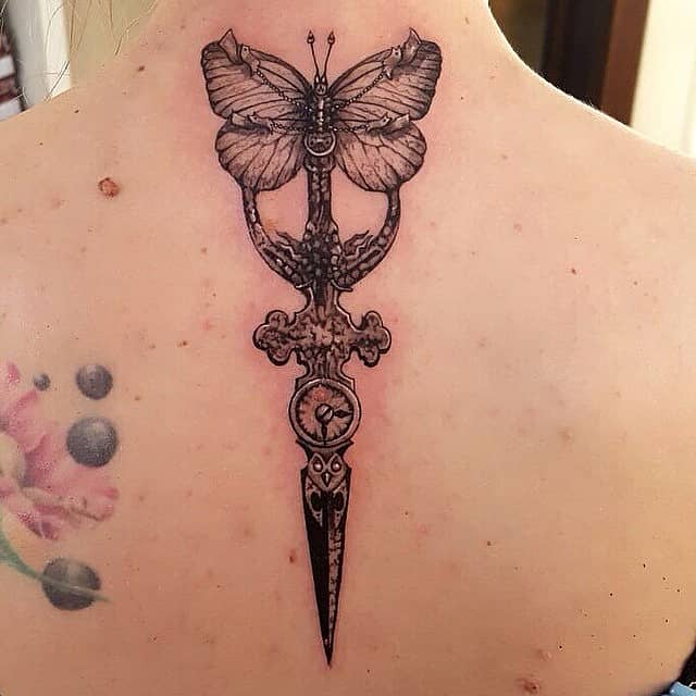 Butterfly Dagger Spine Piece