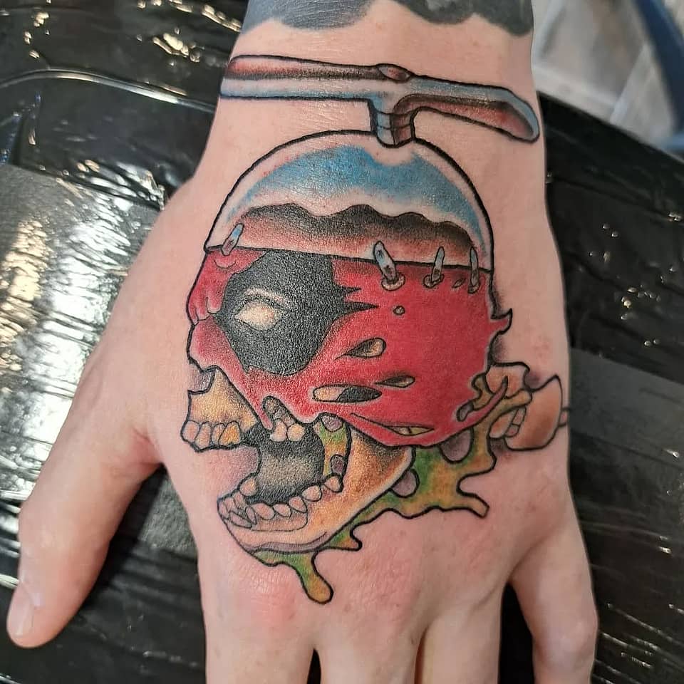 Can-Opened Watermelon Skull