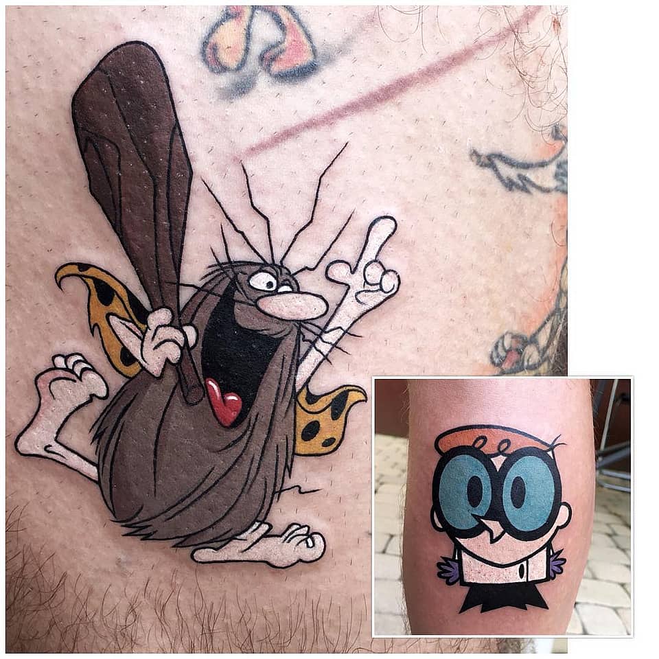 Cartoon Caveman & Dexter