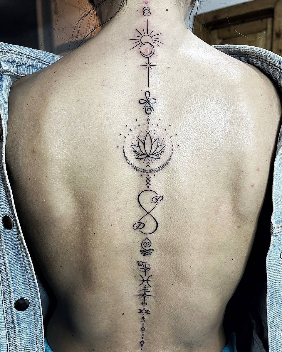 Celestial Lotus Spine