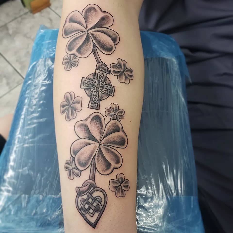 Celtic Shamrocks of Luck and Love