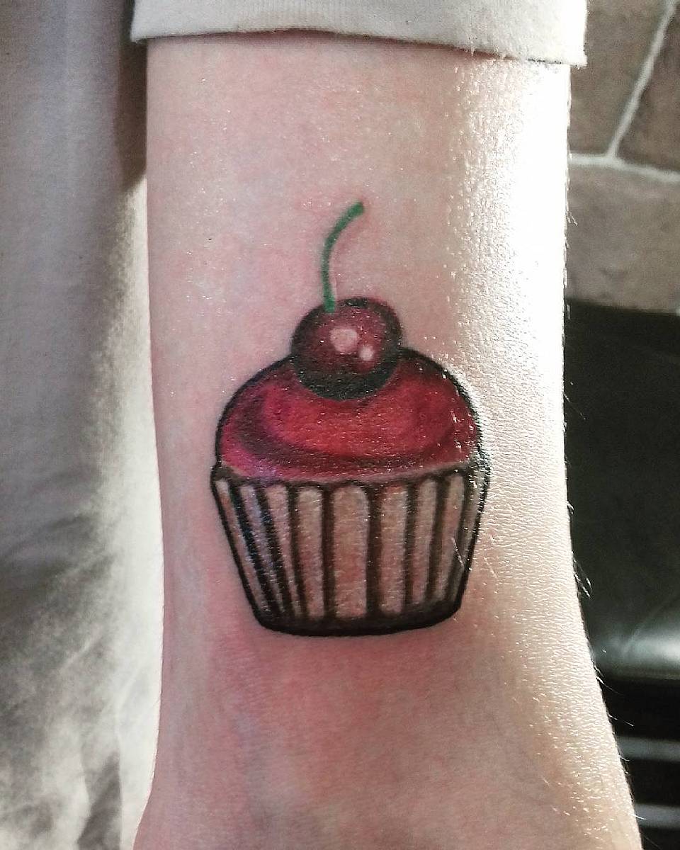 Cherry-Topped Cupcake