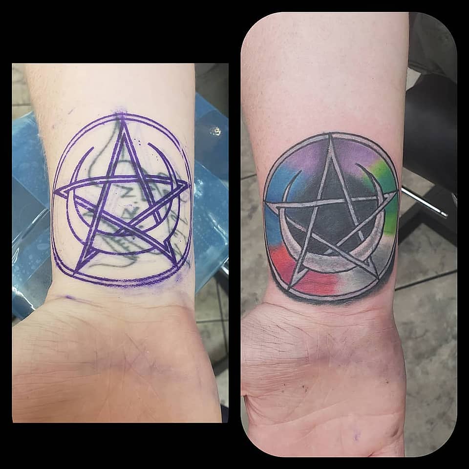 Chromatic Pentacle Wrist Sigil