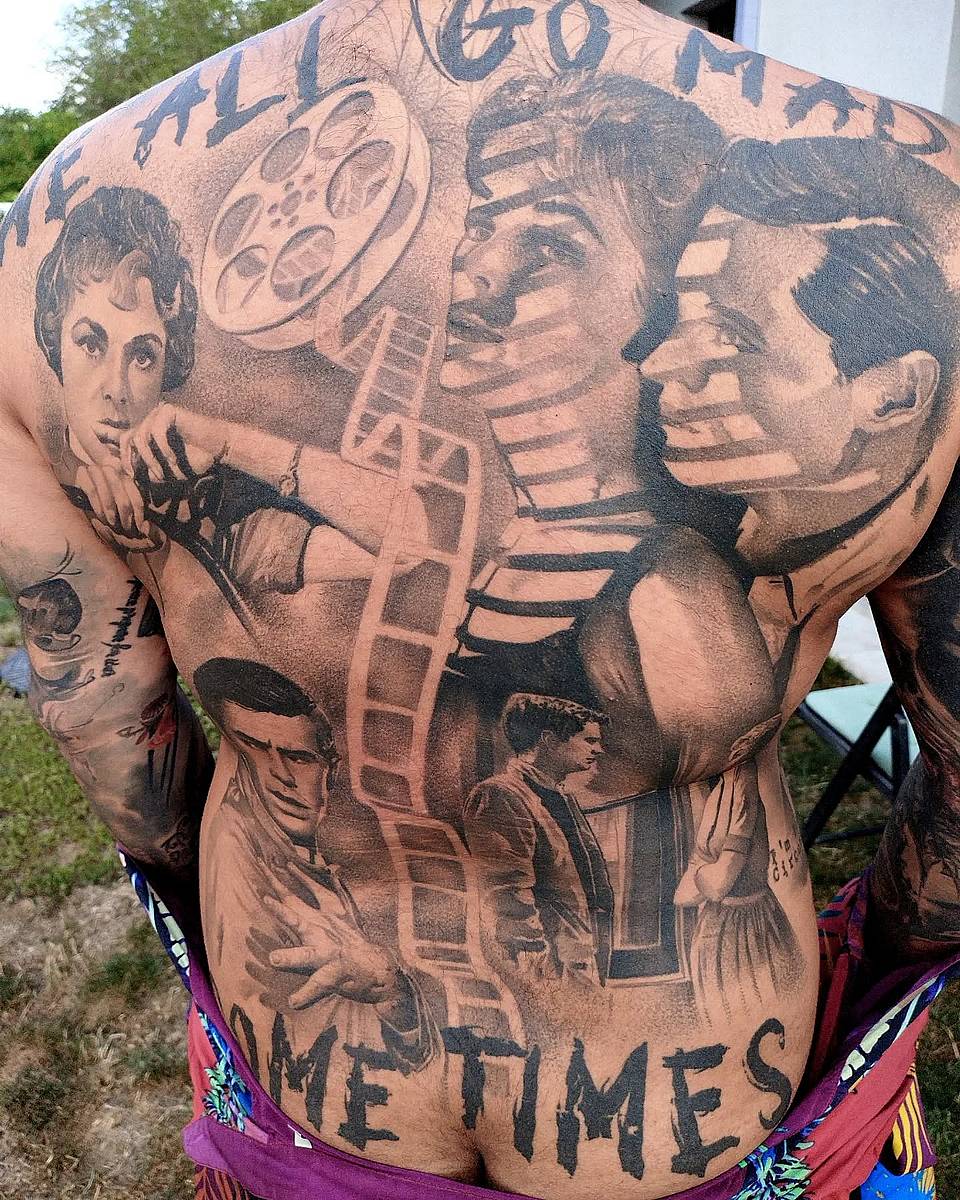 Cinematic Film-Reel Backpiece