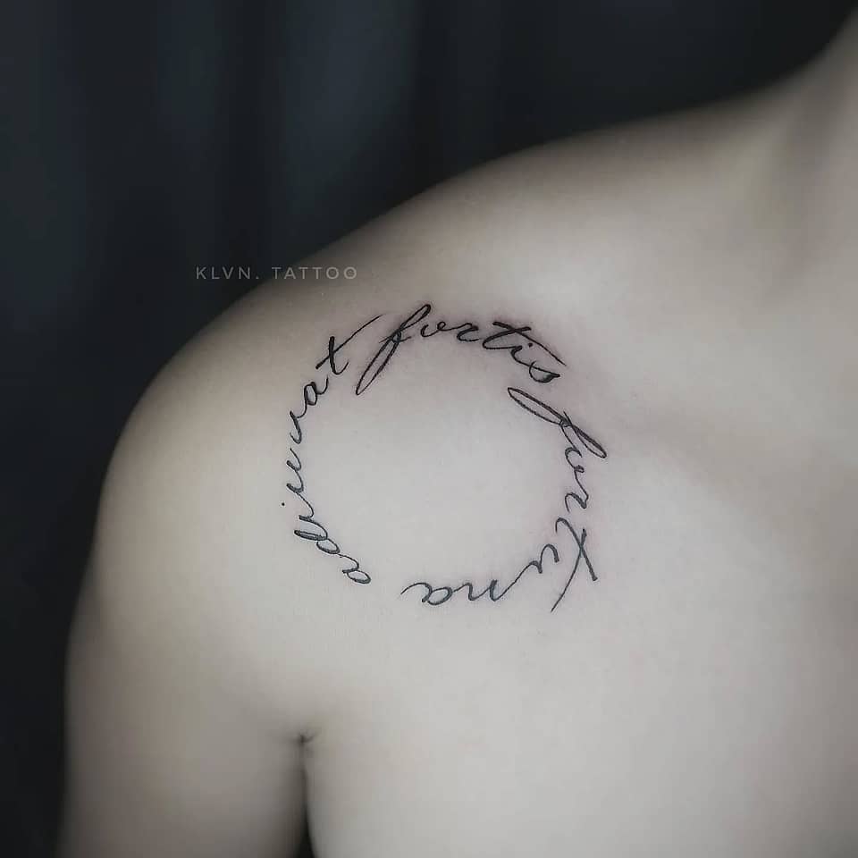 Circular Script Motto