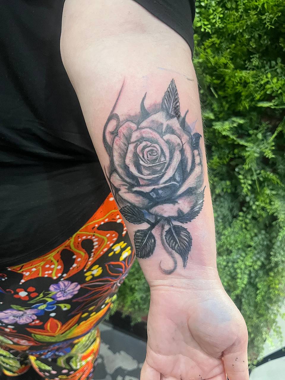 Classic Black Bold Rose