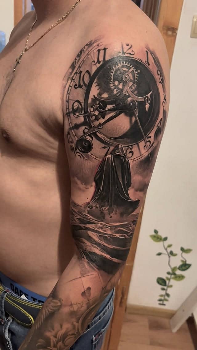 Clockwork Reaper Half-Sleeve