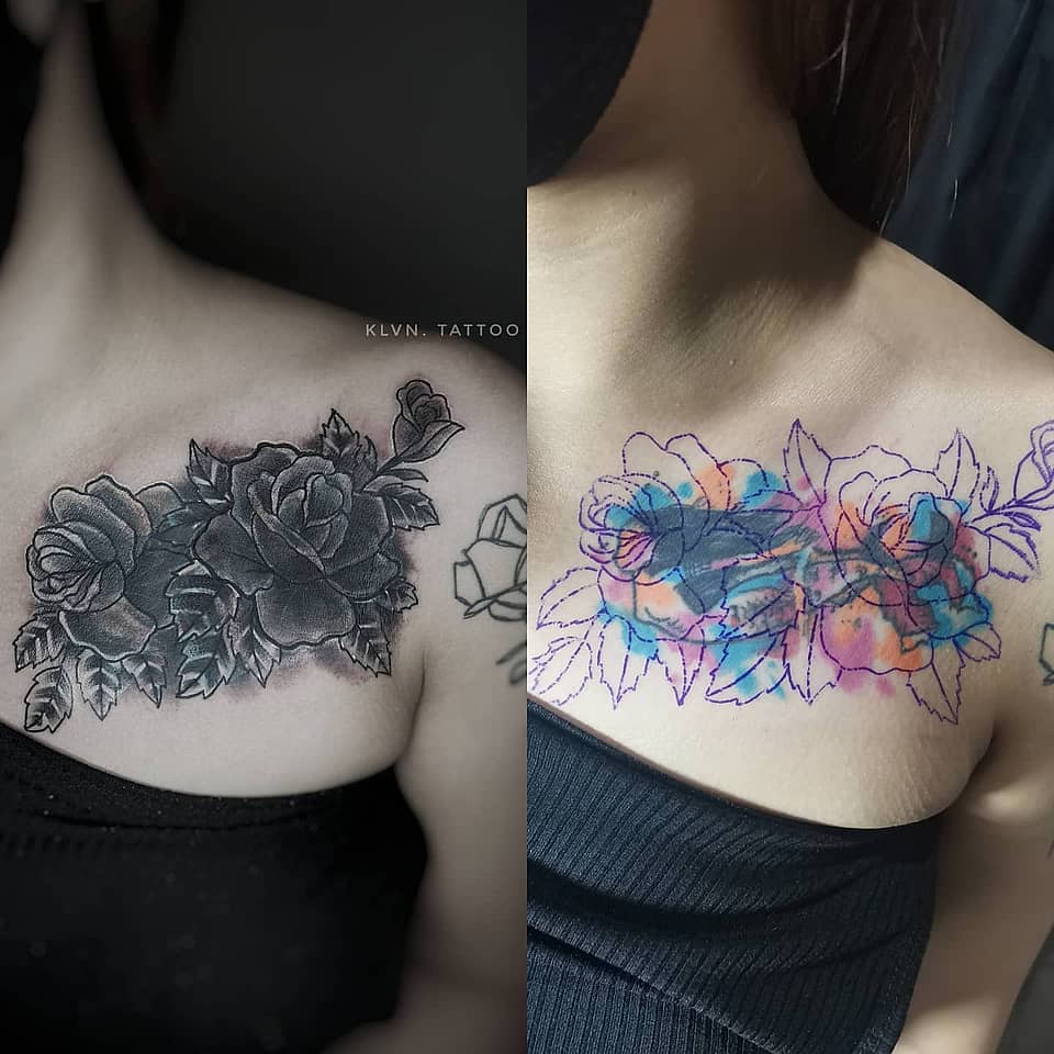 Collarbone Rose Cluster