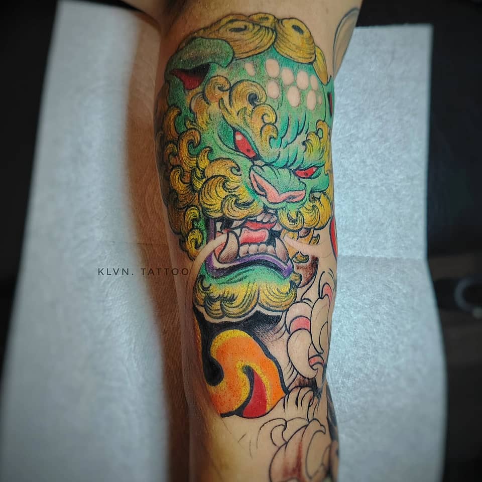 Colorful Shishi (Foo Dog) Head