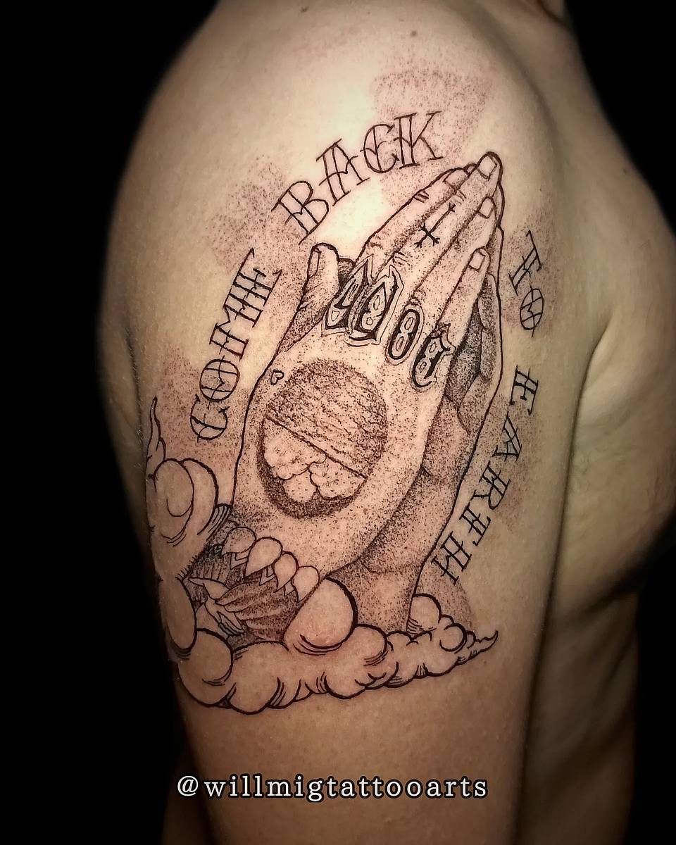 Come Back to Earth Praying Hands